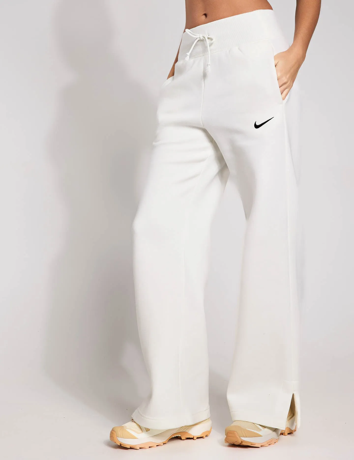 Sportswear Phoenix Fleece Tracksuit Bottoms - Sail/Black
