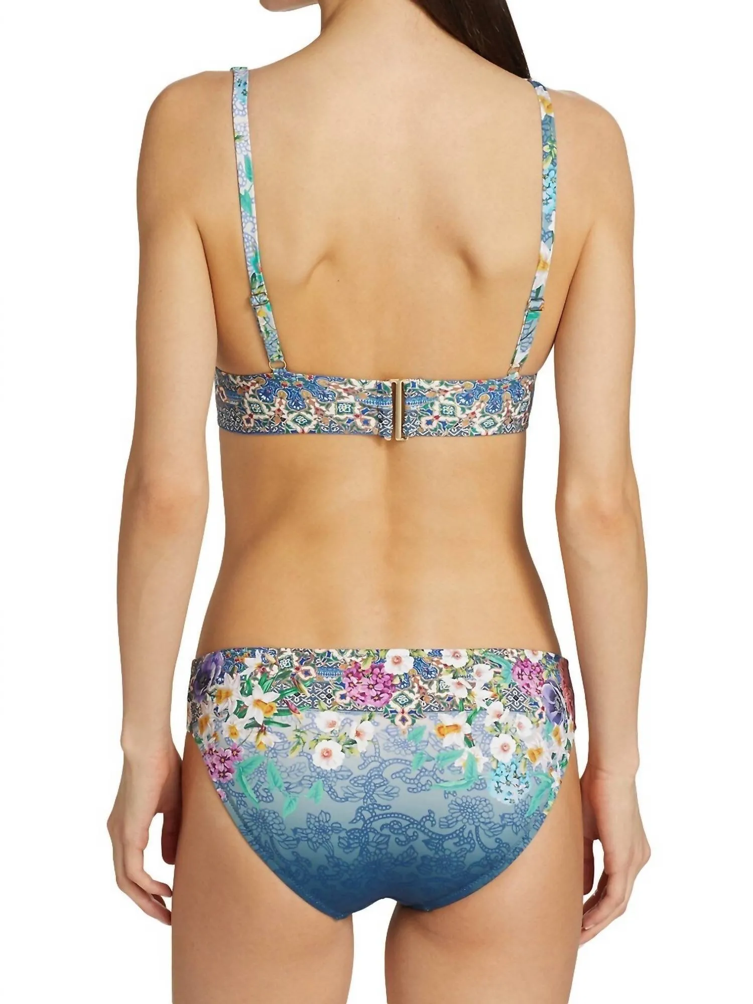 Sunset Adjustable Bikini Top In Multi