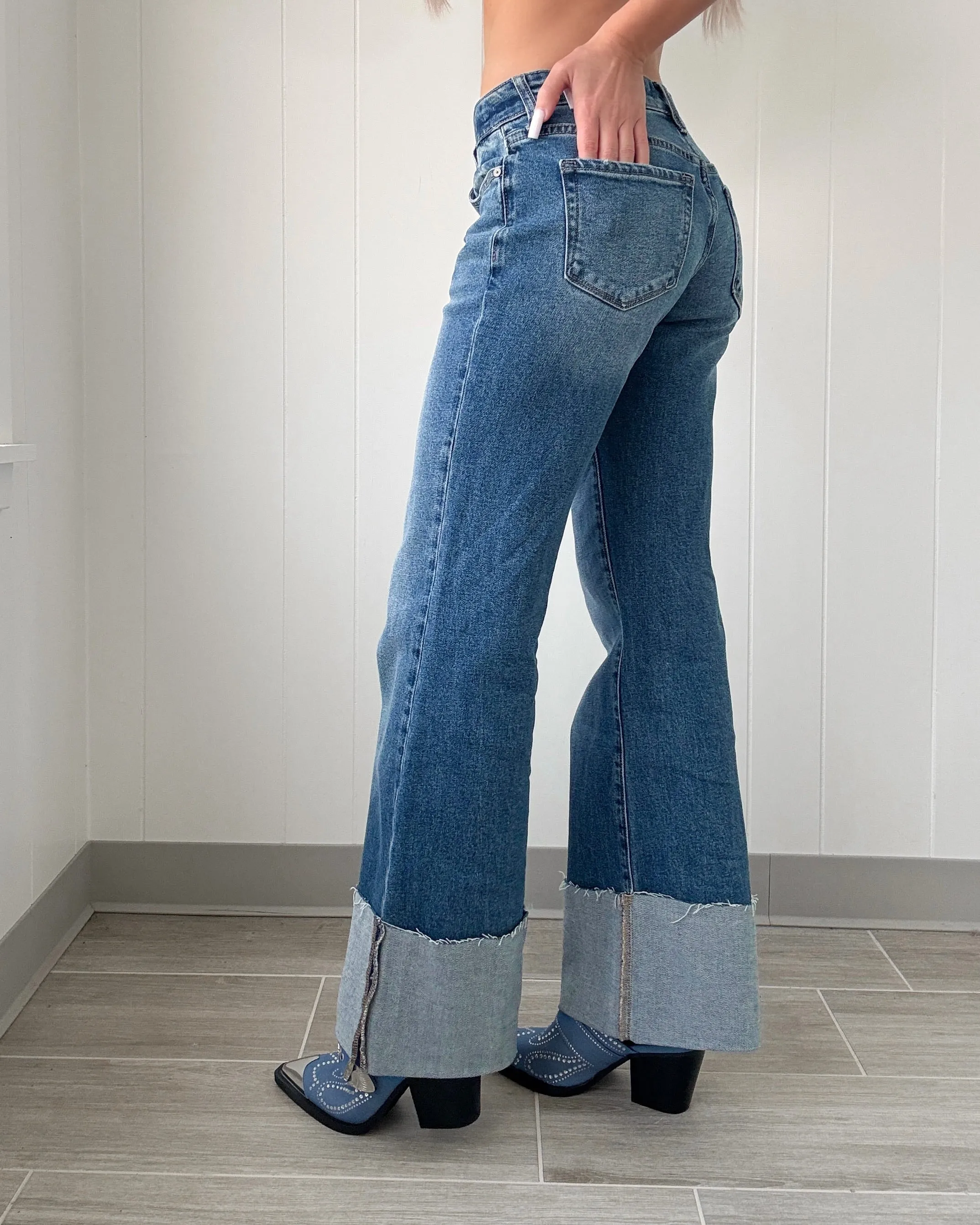 Tessa Cuffed Denim Jeans