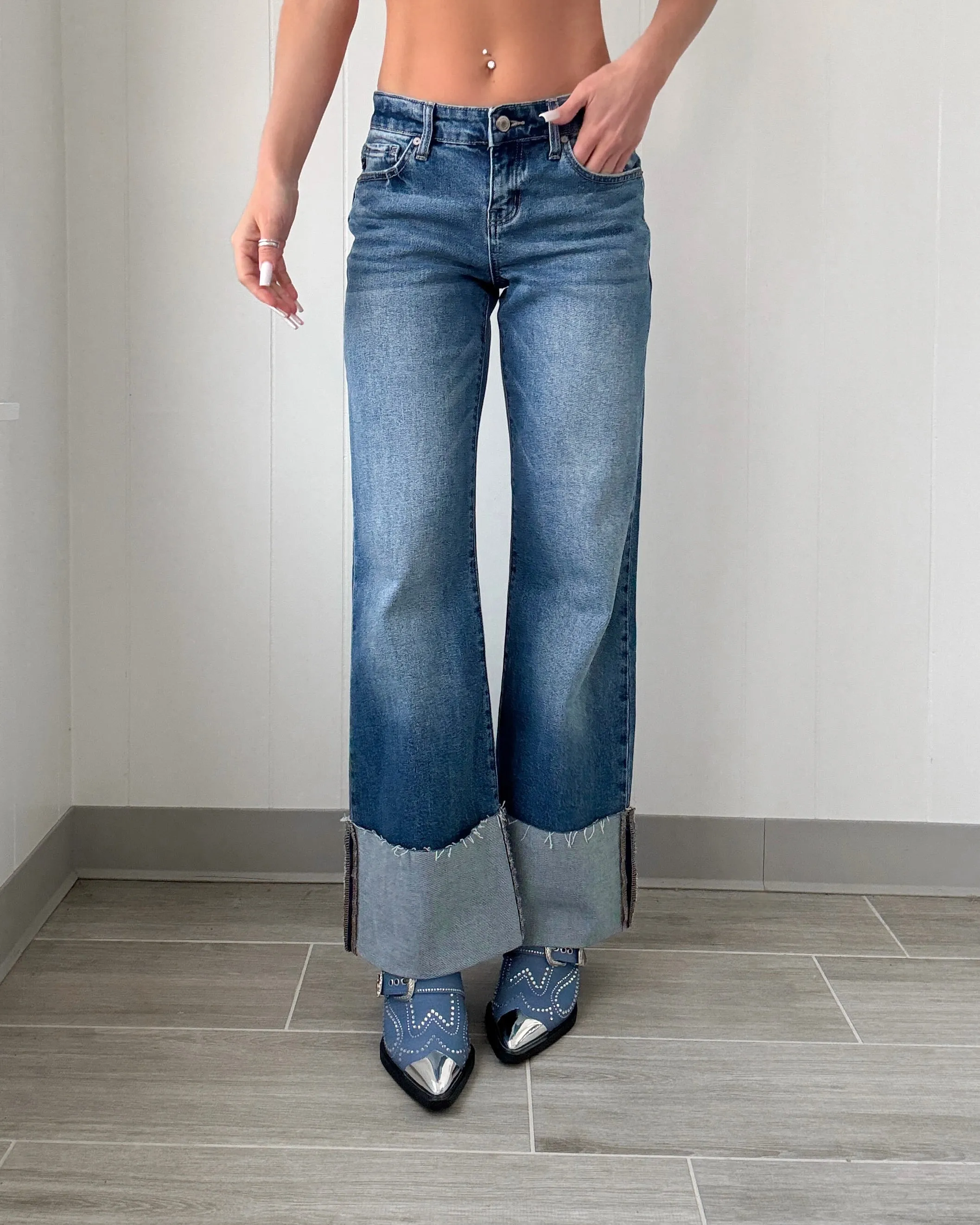 Tessa Cuffed Denim Jeans