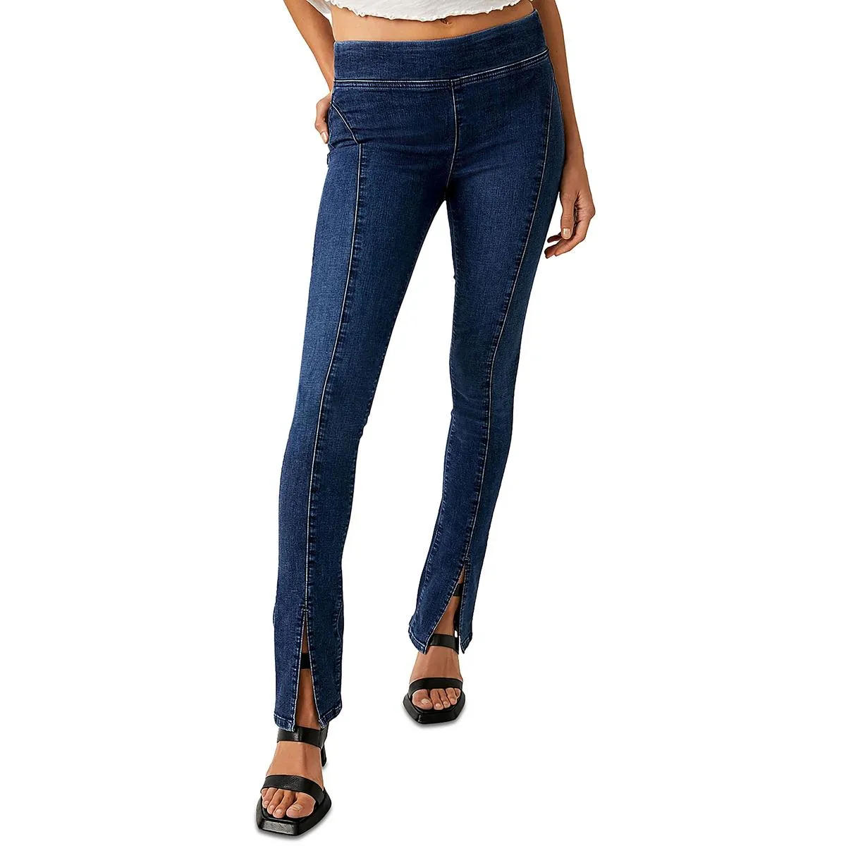 We The Free Womens Double Dutch Denim Pull on Skinny Jeans