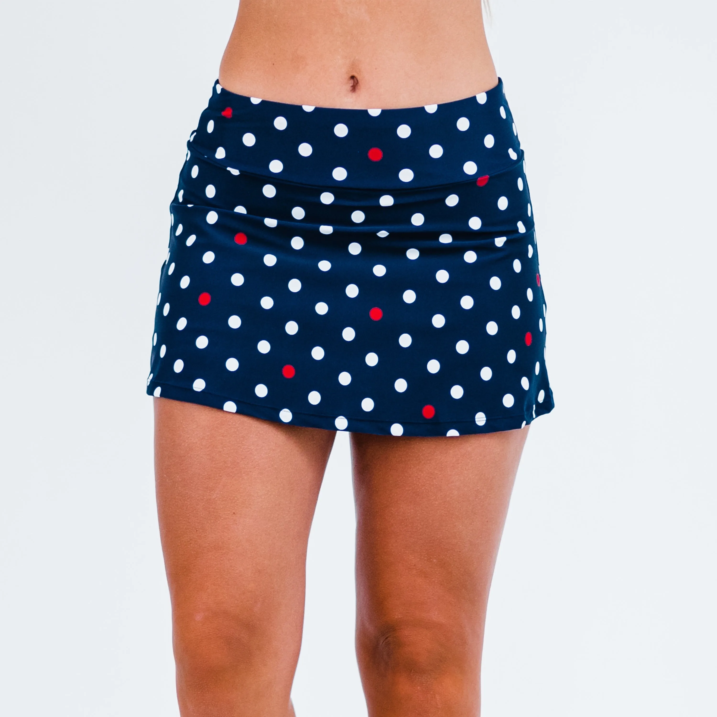 Women's High Waisted Mini Swim Skirt With Shorts
