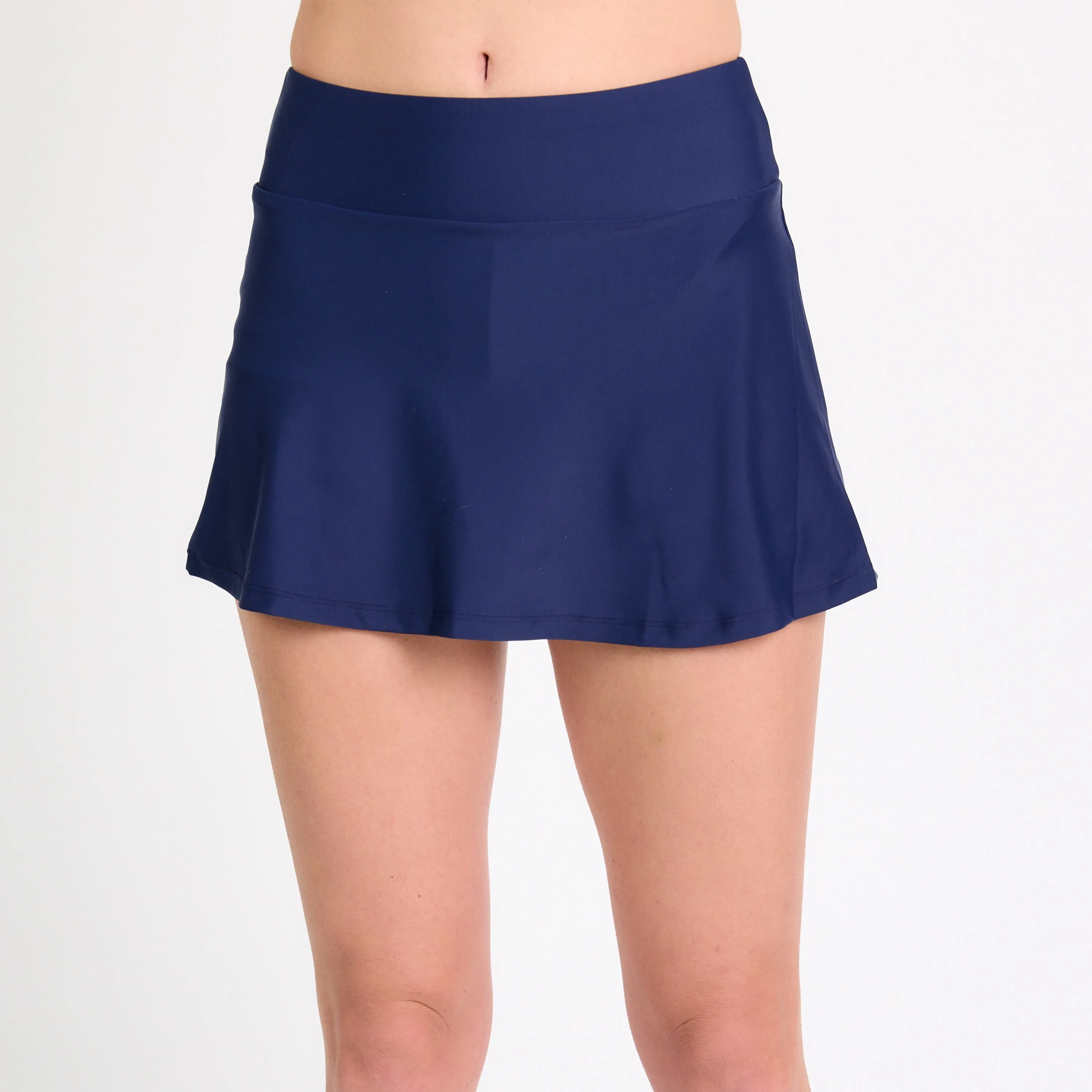 Women's High Waisted Mini Swim Skirt With Shorts