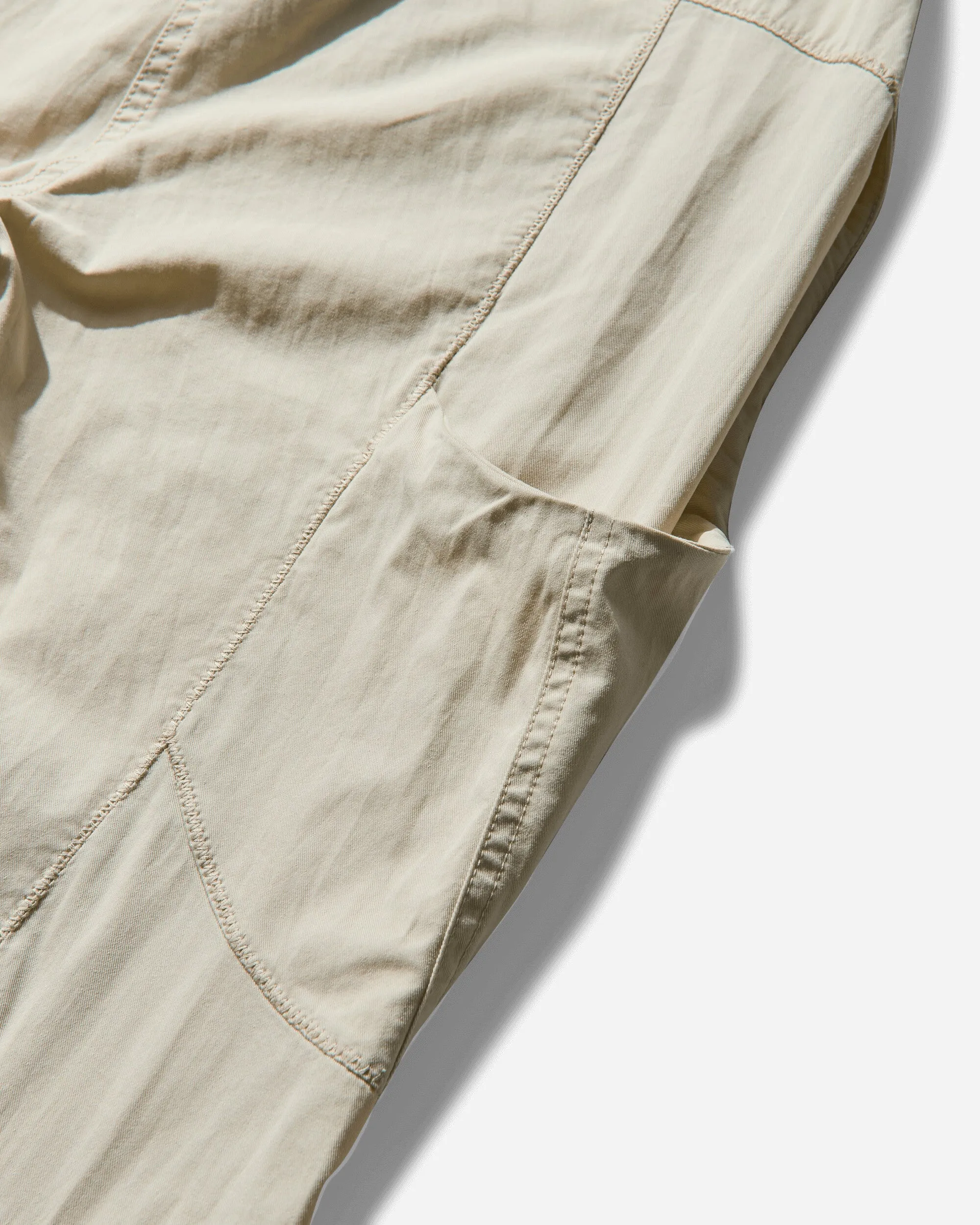 Women's Low-Rise Pants with Belt Ivory