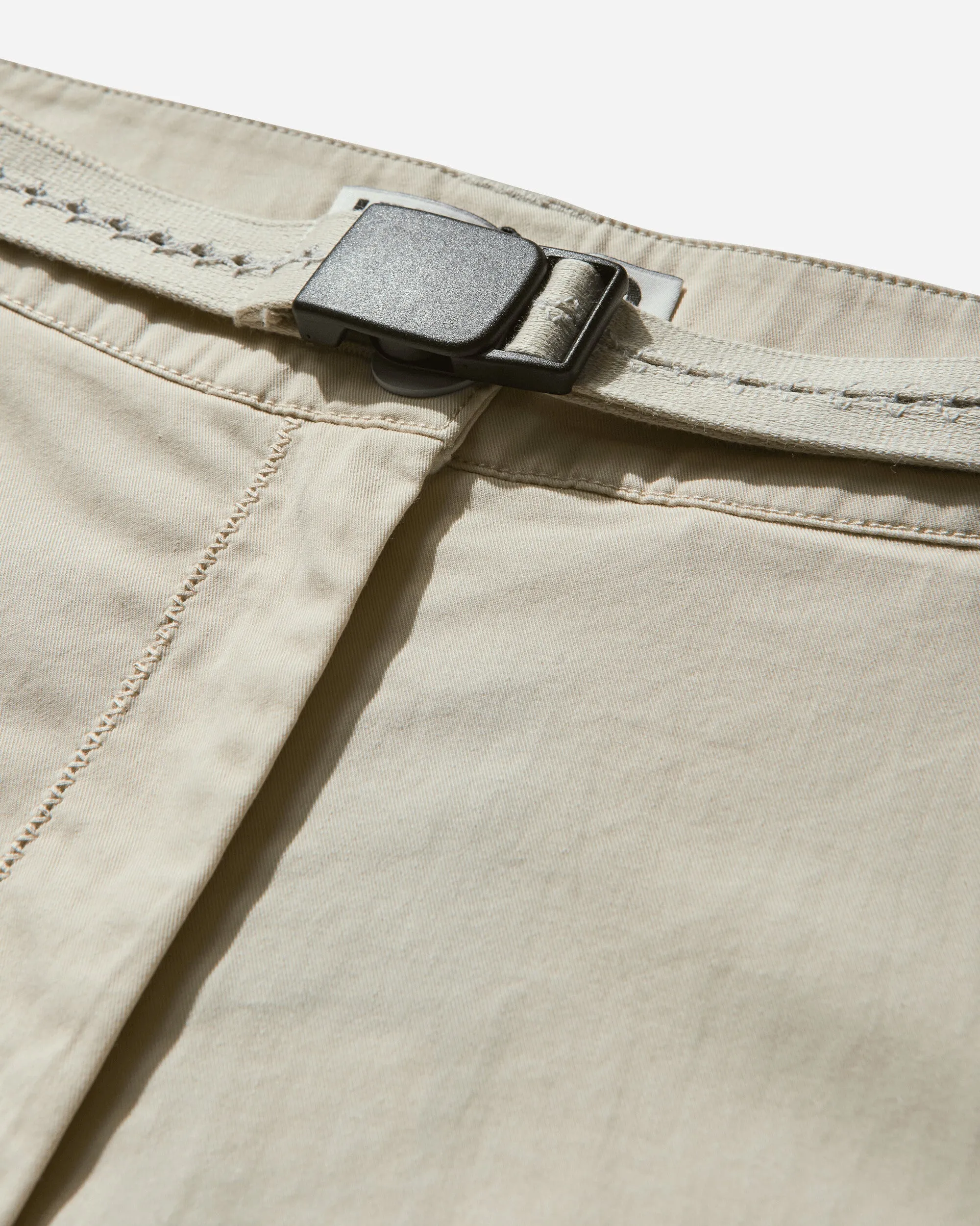 Women's Low-Rise Pants with Belt Ivory
