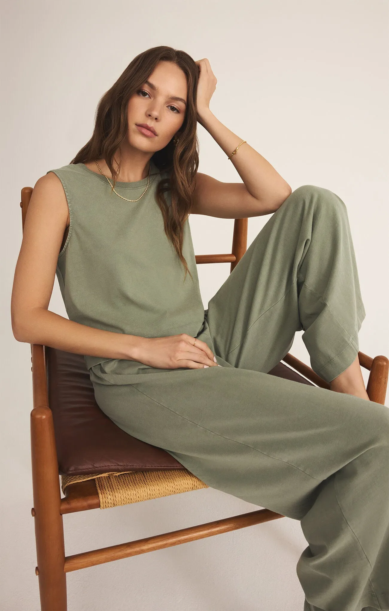 ZSUPPLY Scout Jersey Flare Pant - Avocado