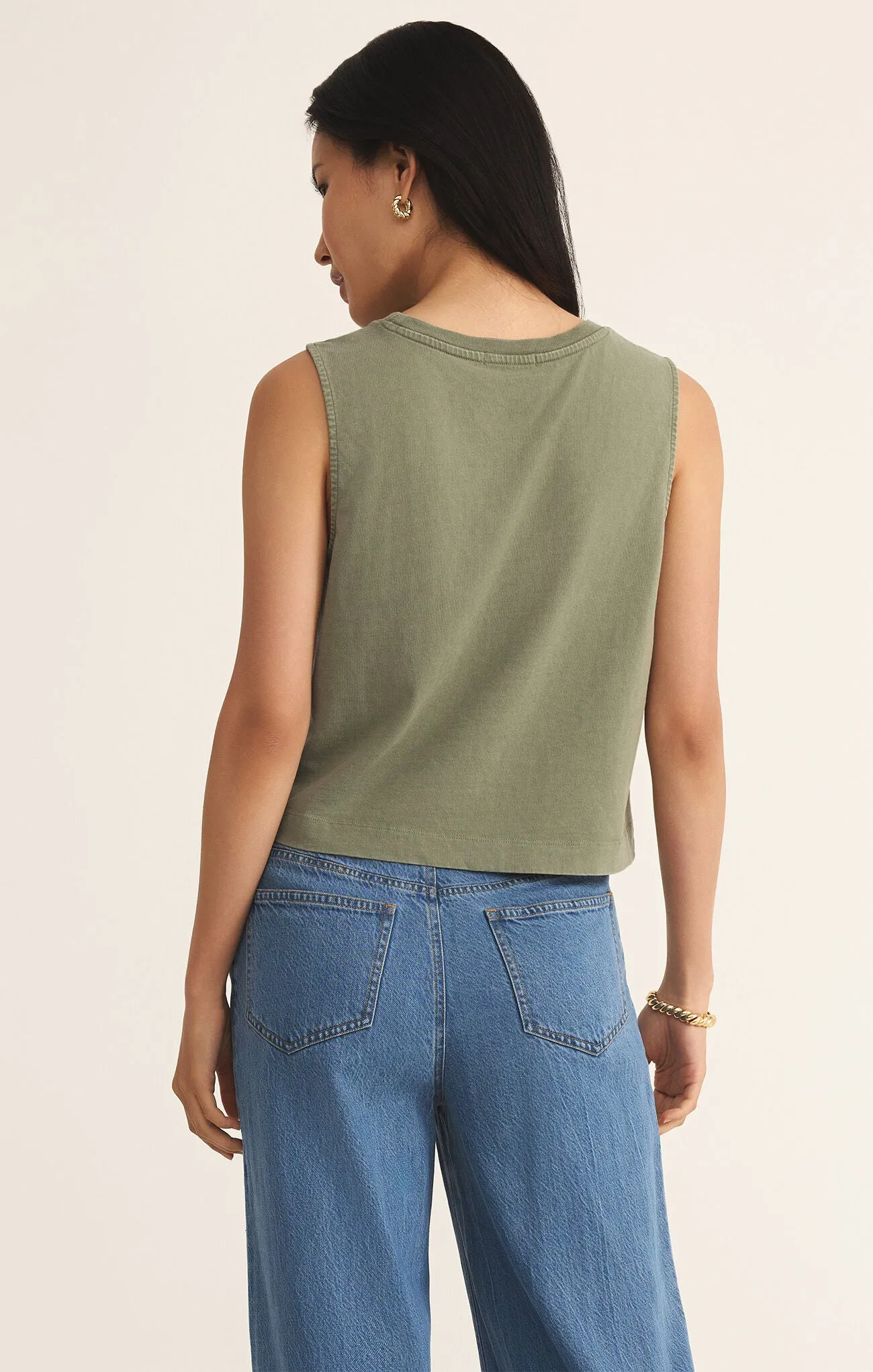 ZSUPPLY Sloane Jersey Muscle Tank - Avocado