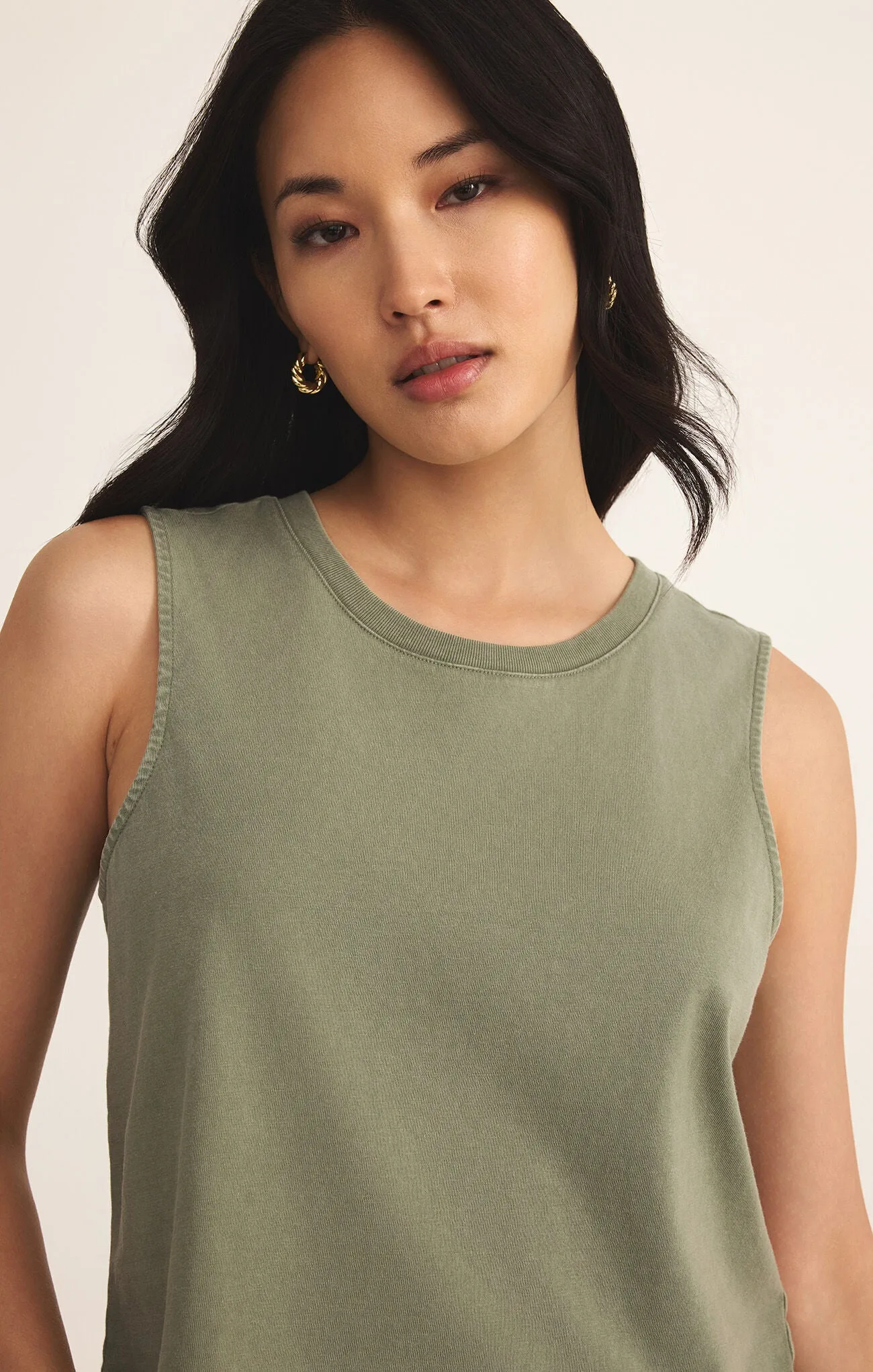 ZSUPPLY Sloane Jersey Muscle Tank - Avocado