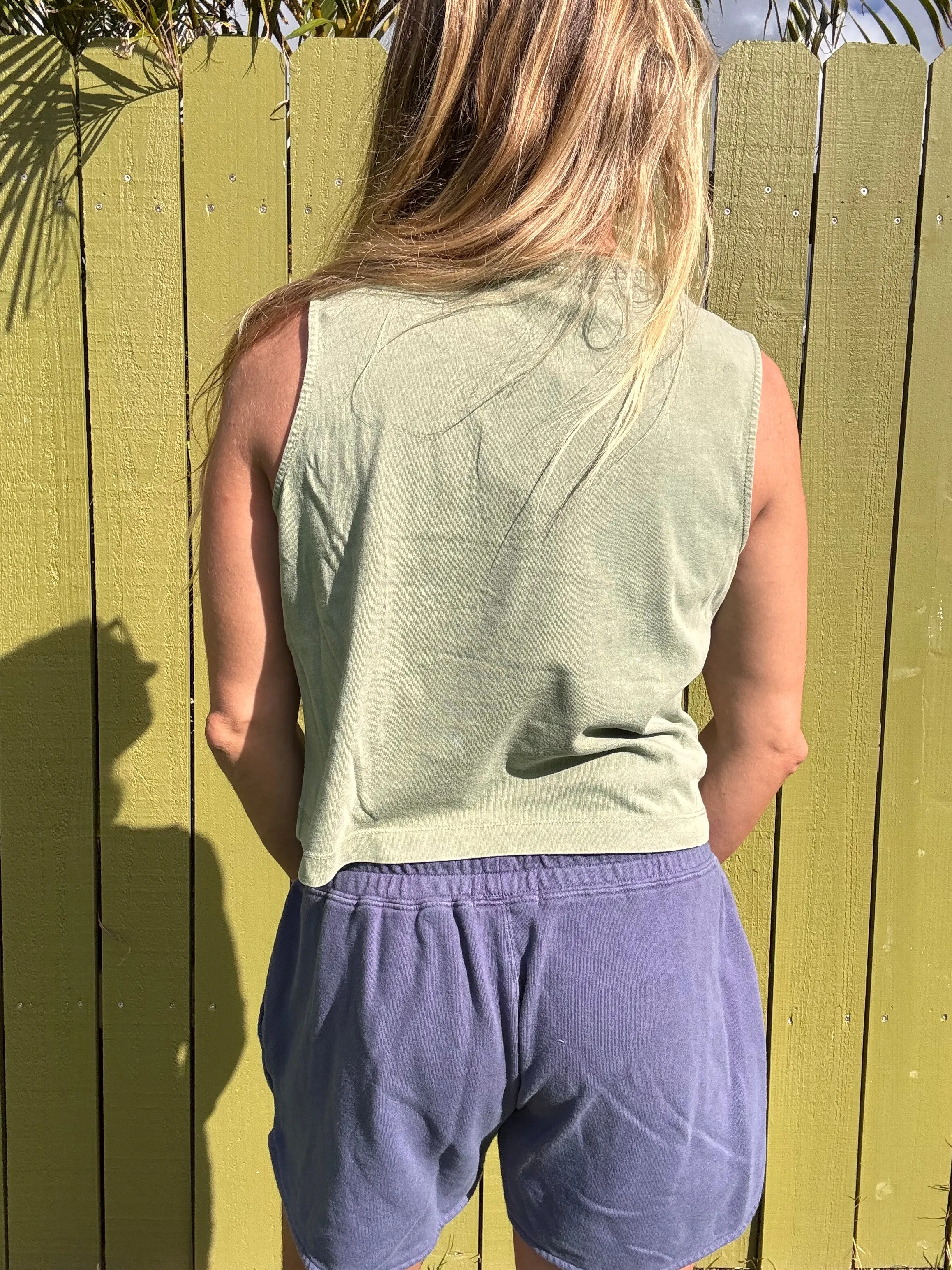 ZSUPPLY Sloane Jersey Muscle Tank - Avocado